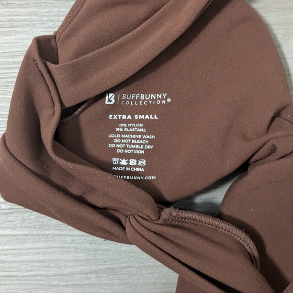 Buffbunny double twist sports bra XS in mocha - Picture 6 of 7